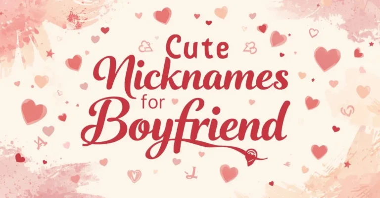 Nickname for Boyfriend